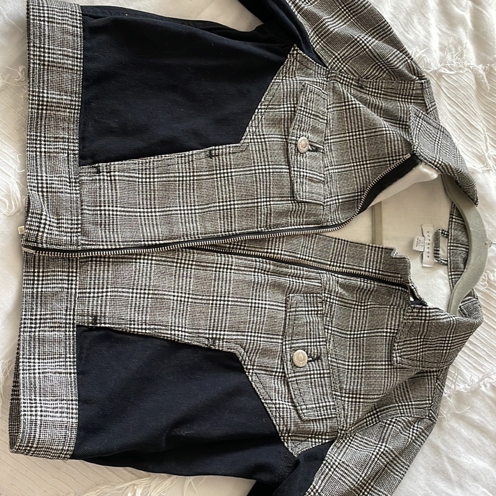 Topshop plaid jacket - us 4, uk 8 - Picture 4 of 5